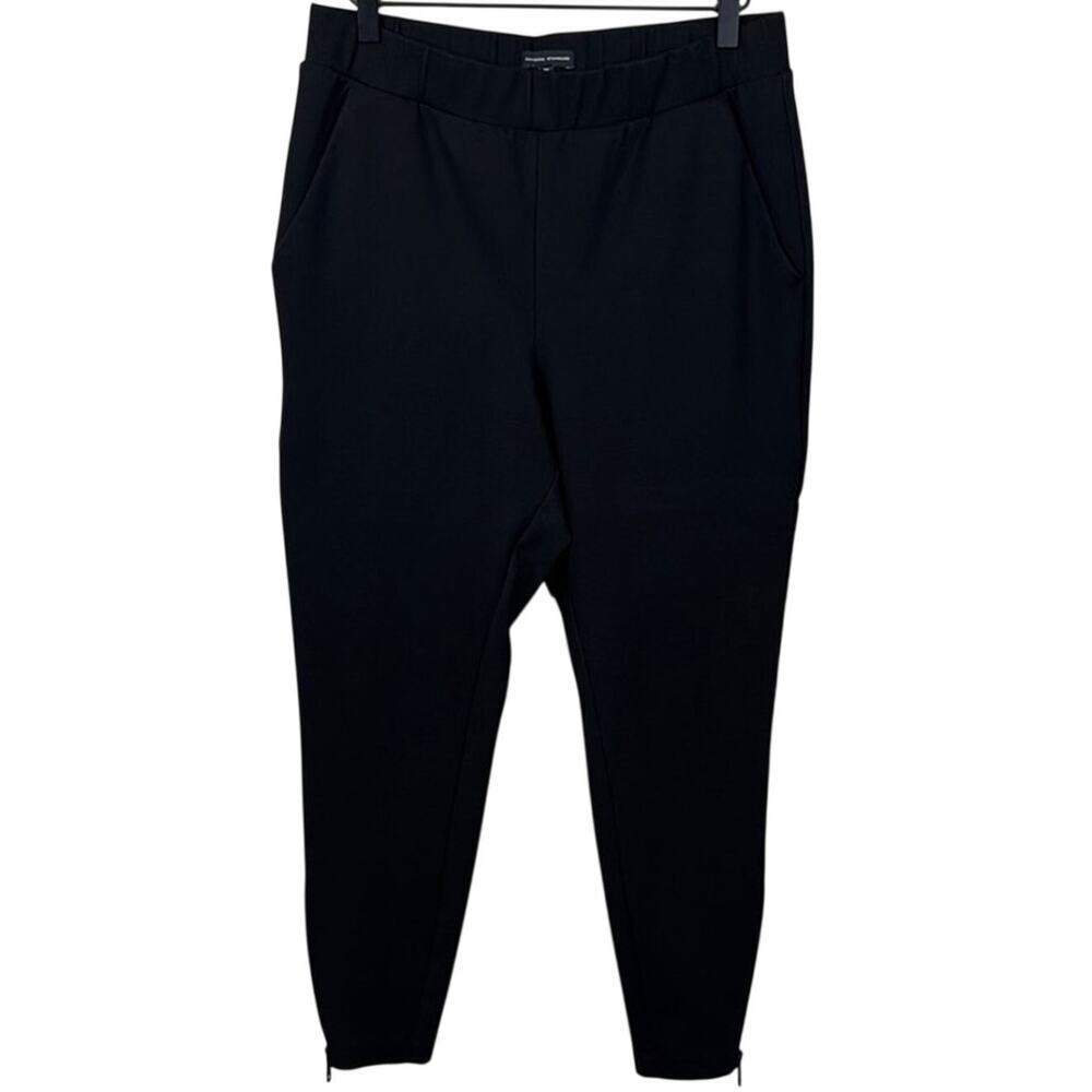 Universal Standard Moro Pocket Ponte Pants Black XS 10-12 High Rise Taper Ankle